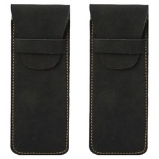 Misoroun 高級鋼筆保護套 筆袋, 2個, 黑色