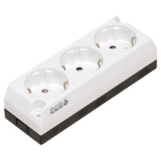 SaveS 自動滅火外露型3孔插座, 1個
