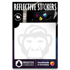 REFLECTIVE BERLIN 反光貼紙 Decal Monkey, 1個, 白色