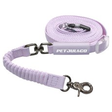 펫줄앤코 강아지 길이조절 핸즈프리 완충 리드줄, 라벤더, 1개