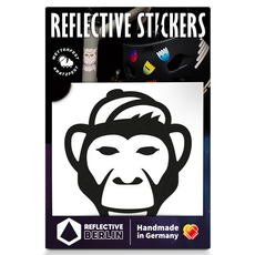 REFLECTIVE BERLIN 反光貼紙 Decal Monkey, 1個, 黑色