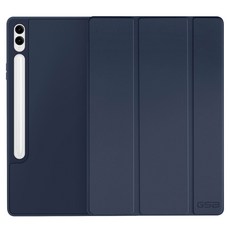 Gsb GSB Galaxy Tab S Pen收納粉彩智慧保護套平板保護殼, 海軍藍