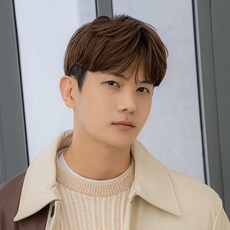 GabalNara 男士雙塊頭頂式髮片, 棕色混合, 1個