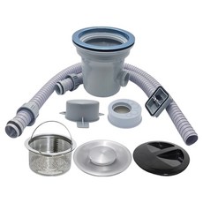 Abiang TAM不鏽鋼防臭大型排水口套組, 1套, 混合色