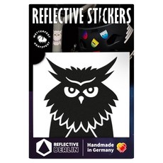 REFLECTIVE BERLIN 反光貼紙 Decal Owl, 黑色, 1個