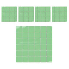 모네스페스 자기질 모자이크 타일 48mm, 유광 그린, 5개