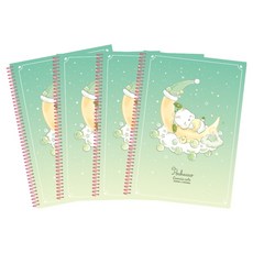 산리오 캐릭터 스윗드림 일반 연습장, 4개, 포차코