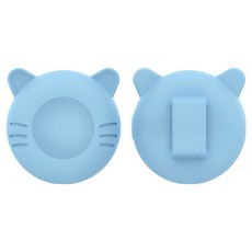 KODACHIEF 반려동물 에어태그 고양이 케이스, 캣 라이트블루, 2개