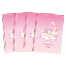 산리오 캐릭터 스윗드림 일반 연습장, 4개, 마이멜로디