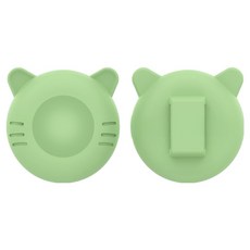 KODACHIEF 반려동물 에어태그 고양이 케이스, 캣 그린티, 2개