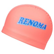 renoma 成人用復古文字PU泳帽 RO-RC2F002, 1個, 珊瑚色