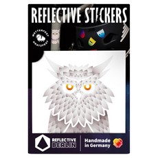 REFLECTIVE BERLIN 反光貼紙 Decal Owl, 白色, 1個