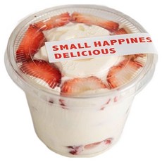 韓國 REDCAT 杯子蛋糕圓形提拉米蘇瓶PET盒 透明 260ml, 1個, 50件