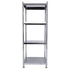 Lifecode 生活密碼 收納王304不鏽鋼夾縫架, 4層, 銀色