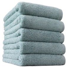 COTTON CLOUD 飯店毛巾 200g 40支 精梳棉, 5條, 綠色