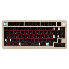 큐센 A75 풀알루미늄 가스켓 베어본 기계식 유무선 키보드 베어본, 제조사축, QSENN A75 PBT, 크림치즈 가전디지털/키보드/마우스 반품 최저가 37,840원