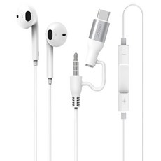 morac GLAN 2合1 Type-C 3.5mm 兩用開放式耳機, 白色, MR-GLAN06