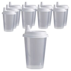 바나나빌딩 일상곳곳 다회용 밀폐용기 물컵, 10개, 500ml