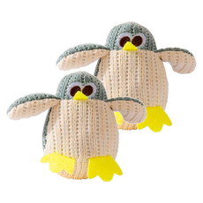 卡哇伊解悶貓玩具 斐爾青企鵝造型, 米綠色, 2個