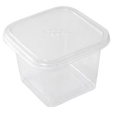 韓國 REDCAT 高款方形提拉米蘇瓶裝蛋糕PET容器 400ml, 50個, 1套