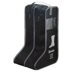 小麥購物 靴子可視收納防塵袋 長款 黑色, 1個, 1入