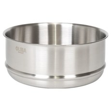 올비아 스텐304 무연마 채반 찜기, 20cm, 1개