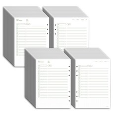 페이퍼리안 마이 에디션 A5 6공 데일리 타임트랙커 내지, 2개, 40매