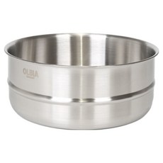O'lbia 不鏽鋼304無研磨蒸盤蒸鍋, 1個, 16cm