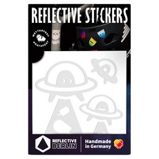 REFLECTIVE BERLIN 반사스티커 Decal UFO, White, 1개