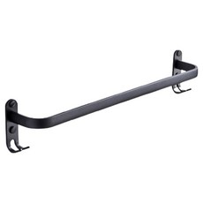 HOUDER 太空鋁毛巾架 帶勾 單桿, 黑色, 1個