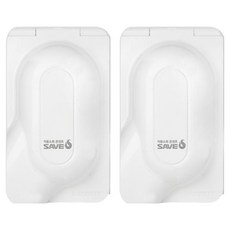 SaveS 自動滅火防雨型浴室用1孔插座, 2個