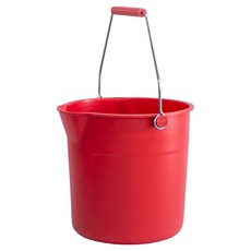 Trust 鐵製手把圓形水桶 10L, 1個, 紅色