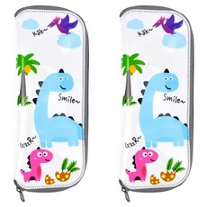 Cool Dino 多功能餐具盒, 2個, 白色