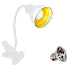 아마존 파충류 양서류 할로겐 클립타입 조명 + 램프 세트 25W AMZ-C07, 화이트, 1세트