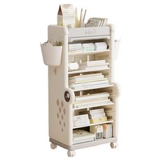 lilikoko 哩哩摳摳 小鱷魚可移動書架, 7層, 灰色