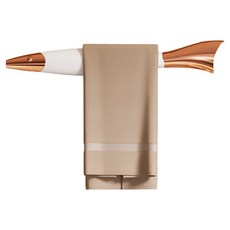小麥購物 輕奢風壁掛式魚型毛巾架 短款 L2216, 1個, 白色