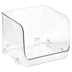 小麥購物 可疊加透明置物盒 小, 1層, 透明色