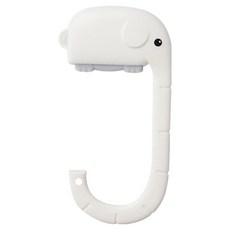 小麥購物 小象桌邊包包掛勾 L2124, 1個, 白色