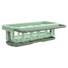 小麥購物 廚房水槽瀝水抹布置物架 L2229, 1個, 綠色