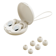 凱爾本 矽膠防噪音耳塞 白色 + 耳帽 6p 組, 1套