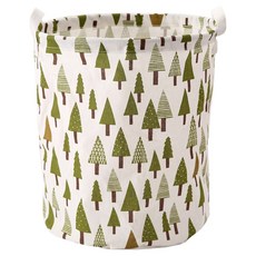 小麥購物 棉麻洗衣收納籃 加大款 L2235, 三角樹