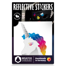 Reflective Berlin 反光貼紙 貼花 獨角獸, 1個, 彩虹色