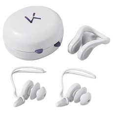 Kelbon 游泳防水矽膠鼻夾+耳塞組, 1套, 白色