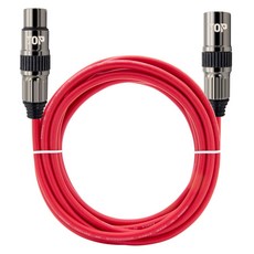 HDtop XLR 公母麥克風延長線 3m, 紅色, HT-TP1879, 1個