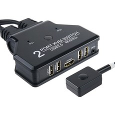 컴스 HDMI KVM 스위치 선택기 4K 60Hz, 1개, TB990