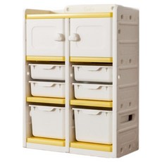 lilikoko 哩哩摳摳 2號收納架 組合6, 琥珀黃, 4層