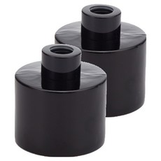루네온 깔끔한 디퓨저 용기, 밝은 검정색, 2개, 120ml