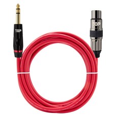 HDtop 5.5 立體聲 TO XLR 母 麥克風線 7m, HT-TP1853, 1個, 紅色