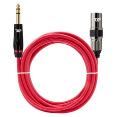 HDtop 5.5 立體聲 TO XLR 公頭麥克風線 20m, 紅色, HT-TP1871, 1個