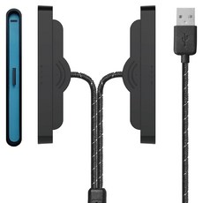 HOHOO 任天堂 Switch 2 Joy-Con 雙充電線 手把充電器, 黑色, 1個, 單一商品